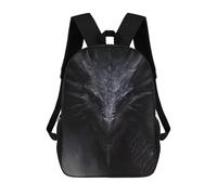 sinyumoney Dark Dragon Fantasy Artwork -2 Sac À Dos Scolaire Imprimé En 3D Pour Garçons Et Filles, Sac À Dos Pour Enfants, Sac De Voyage 17inch