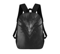 sinyumoney Dark Fantasy Dragon Artwork Sac À Dos Scolaire Pour Enfants, Imprimé En 3D, Sac À Dos Tendance Pour Garçons, Élèves Du Primaire Et Du Collège 17inch