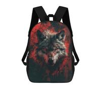 sinyumoney Dark Fantasy Wolf Sac À Dos Scolaire, Sac À Dos Pour Ordinateur Portable, Sac De Travail, Sac À Dos Pour Le Camping, Les Aventures En Plein Air Et Les Voyages Quotidiens 17inch