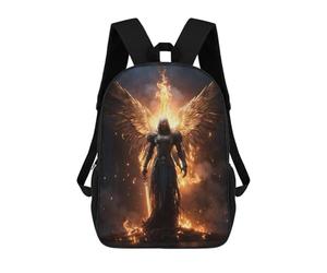 sinyumoney Dark Fire Archangel Sac À Dos Scolaire Imprimé En 3D Pour Enfants, Sac À Dos Garçon/fille, Sac De Voyage Pour Enfants 17inch