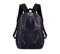 sinyumoney Dark Wizard in Ruins Sac À Dos Scolaire Pour Enfants, Sac À Dos De Voyage Décontracté, Grand Sac À Dos Pour Garçons Et Filles 17inch