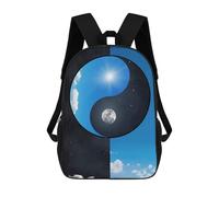 sinyumoney Day And Night Sac À Dos Scolaire Imprimé En 3D Pour Enfants, Sac À Dos Garçon/fille, Sac De Voyage Pour Enfants 17inch