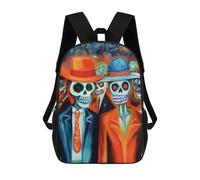 sinyumoney Day of The Dead Parade Sacs À Dos Scolaires Pour Garçons Et Filles, Sacs À Dos Décontractés Pour Le Sport, Sacs À Dos De Grande Capacité Pour L'école Primaire 17inch