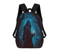 sinyumoney Death in The Dark Forest Sac À Dos Scolaire Pour Enfants 17 Pouces, Sac À Dos Décontracté Pour Les Voyages, Grand Sac À Dos De Jour Pour Garçons Et Filles 17inch