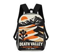 sinyumoney Death Valley National Park Poster 17inch Sacs À Dos Scolaires Imprimés En 3D - Sacs À Dos Tendance Pour Garçons Du Primaire Et Du Collège