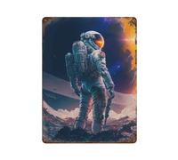 sinyumoney Décoration murale Space Hunter Bar - Poster en métal - Plaque murale en métal pour salle de bain, chambre, ferme, café, magasin - 40 x 30 cm