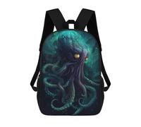sinyumoney Deep Sea Octopus Fantasy Art Sacs À Dos Scolaires Pour Enfants, Sac D'école Imprimé En 3D Pour Garçons, Élèves Du Primaire Et Du Collège 17inch