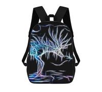 sinyumoney Deer at Night Sac À Dos Avec Poche, Sacs À Dos Imprimés En 3D, Sacs De Voyage, Sacs À Livres, Sacs D'école Pour Enfants 17inch