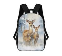 sinyumoney Deer Family Xmas Sacs À Dos Imprimés En 3D Pour Enfants, Sacs D'école Tendance Pour Garçons, Élèves Du Primaire Et Du Collège 17inch