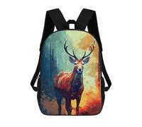 sinyumoney Deer in Autumn Forest Sacs À Dos Pour Enfants, Cartables Imprimés En 3D, Sacs À Dos Pour Élèves Du Primaire Et Du Collège (garçons Et Filles) 17inch