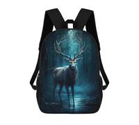 sinyumoney Deer In The Forest Sacs À Dos Pour Enfants 17inch Sac À Dos Scolaire, Sac Imprimé En 3D, Cartable Pour Enfants, Sac De Voyage, Sac À Dos Garçon Fille, Sac D'école Pour Enfants