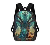 sinyumoney Deer Spirit Forest Guardian Sacs À Dos, Sac À Dos Enfant, Sac D'école, Sac À Dos De Voyage Imprimé En 3D, Accessoire De Mode, Sac À Dos Imperméable Pour Enfants 17inch