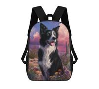 sinyumoney Desert Dog Portrait -1 Sac À Dos Scolaire Pour Enfants 17 Pouces, Sac À Dos Décontracté Pour Les Voyages, Grand Sac À Dos De Jour Pour Garçons Et Filles 17inch