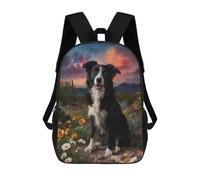 sinyumoney Desert Dog Portrait Sacs À Dos Décontractés Pour Enfants, Sacs D'école Pour Adolescents, Filles Et Garçons, Sacs À Dos Pour Livres 17inch