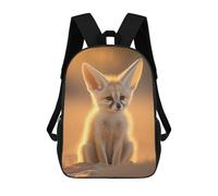 sinyumoney Desert Fox Sunset Sacs À Dos Imprimés En 3D Pour Enfants, Sacs D'école Tendance Pour Garçons, Sacs De Voyage, Sacs Scolaires Pour Élèves Du Primaire 17inch