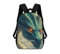 sinyumoney Detailed Dragon Head Portrait Sacs À Dos Tendance Imprimés En 3D 17inch Sac D'école Décontracté Pour Enfants, Garçons, Élèves Du Primaire Et Du Collège