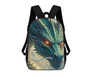 sinyumoney Detailed Dragon Head Portrait Sacs À Dos Tendance Imprimés En 3D 17inch Sac D'école Décontracté Pour Enfants, Garçons, Élèves Du Primaire Et Du Collège