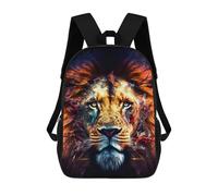 sinyumoney Digital Lion Portrait -1 Sac À Dos Imprimé 3D Pour Enfants, Sac À Dos Léger Pour Écoliers Et Écoliers, Sac À Goûter Pour La Crèche 17inch