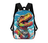 sinyumoney Dinosaur Art Print-1 Sacs À Dos Pour Enfants 17inch Sac À Dos Scolaire, Sac D'école Imprimé En 3D Pour Garçons, Élèves Du Primaire Et Du Collège