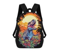 sinyumoney Dinosaur Paradise Tropical Sunset Sac À Dos Enfant, Sac À Dos Anime, Grand Sac À Dos Enfant, Sac À Dos Imprimé En 3D Pour Enfants, Cartable, Cartable Pour Garçons Et Filles 17inch