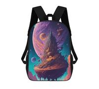 sinyumoney Distant Fantasy World Sacs À Dos Scolaires Pour Garçons Et Filles, Sacs À Dos Décontractés Pour Le Sport, Sacs À Dos De Grande Capacité Pour L'école Primaire 17inch