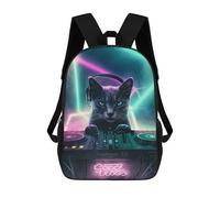 sinyumoney DJ Good Cat Sac À Dos Pour Enfants, Impression 3D, Sac D'école Pour Garçons Et Filles, Sac À Dos Tendance Et Décontracté Pour Écoliers 17inch