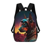 sinyumoney Dog Astronaut in Space Suit Sacs À Dos Imprimés En 3D Pour Enfants, Sacs D'école Tendance Pour Garçons, Élèves Du Primaire Et Du Collège 17inch