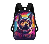 sinyumoney Dog Astronaut Space Suit-1 Sacs À Dos 17 Pouces Pour Enfants, Sacs D'école Imprimés En 3D Pour Élèves Du Primaire Et Du Collège, Garçons Et Filles