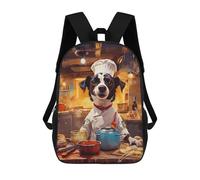 sinyumoney Dog Chef Cooks in Kitchen Sacs À Dos Pour Enfants, Cartables, Sacs À Dos Scolaires Imprimés En 3D, Sacs À Dos De Voyage Tendance Pour Enfants (primaire, Collège) 17inch