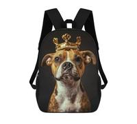 sinyumoney Dog Cute King Sacs À Dos Pour Enfants, Sac D'école Imprimé En 3D, Cartable Pour Enfants, Sac De Voyage, Sac À Dos Garçon Fille, Sac D'école Pour Enfants 17inch