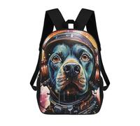 sinyumoney Dog in Space Helmet -9 Sac À Dos Enfant, Sac D'école, Sac À Dos Imprimé 3D Avec Motif De Dessin Animé, Grande Capacité, Pour Garçons Et Filles 17inch
