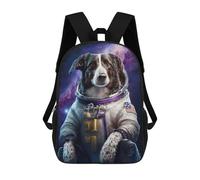 sinyumoney Dog In Space Sacs À Dos Scolaires Pour Enfants, Sac D'école Imprimé En 3D Pour Garçons, Élèves Du Primaire Et Du Collège 17inch