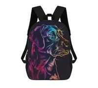 sinyumoney Dog Neon Animal Sacs À Dos Pour Enfants, Cartables, Sacs À Dos Scolaires Imprimés En 3D, Sacs À Dos De Voyage Tendance Pour Enfants (primaire, Collège) 17inch