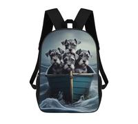 sinyumoney Dogs in A Boat Adventure Sacs À Dos Pour Enfants, Cartables, Sacs À Dos Scolaires Imprimés En 3D, Sacs À Dos De Voyage Tendance Pour Enfants (primaire, Collège) 17inch