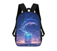 sinyumoney Dolphin Space Sacs À Dos Pour Enfants, Sac D'école Imprimé En 3D, Cartable Pour Enfants, Sac De Voyage, Sac À Dos Garçon Fille, Sac D'école Pour Enfants 17inch
