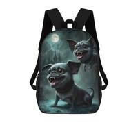 sinyumoney Dracula Pug Sacs À Dos Imprimés En 3D Pour Enfants, Sacs D'école Tendance Pour Garçons, Élèves Du Primaire Et Du Collège 17inch