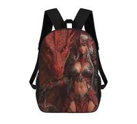 sinyumoney Dragon Armor Fantasy Artwork-4 Sac À Dos Scolaire Imprimé En 3D Pour Enfants, Sac À Dos De Voyage Tendance Et Décontracté Pour Écoliers 17inch