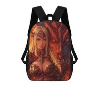 sinyumoney Dragon Armor Fantasy Artwork-5 Sacs À Dos Décontractés Pour Enfants, Sacs D'école Pour Adolescents, Filles Et Garçons, Sacs À Dos Pour Livres 17inch