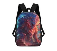 sinyumoney Dragon Cityscape Sacs À Dos Scolaires Pour Garçons Et Filles, Sacs À Dos Décontractés Pour Le Sport, Sacs À Dos De Grande Capacité Pour L'école Primaire 17inch