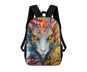 sinyumoney Dragon Close Up Portrait Sacs À Dos Scolaires Pour Enfants, Sac D'école Imprimé En 3D Pour Garçons, Élèves Du Primaire Et Du Collège 17inch