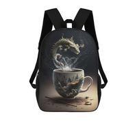 sinyumoney Dragon Coffee Mug Fantasy Sacs À Dos Pour Enfants, Sac D'école Imprimé En 3D, Cartable Pour Enfants, Sac De Voyage, Sac À Dos Garçon Fille, Sac D'école Pour Enfants 17inch