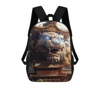 sinyumoney Dragon Head Temple Sac À Dos Enfant, Cartable, Sacs À Dos Scolaires Imprimés En 3D Pour Élèves Du Primaire Et Du Collège, Cadeau D'anniversaire Pour Adolescents 17inch