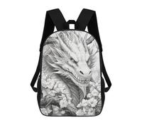sinyumoney Dragon in Blossom Grove -1 Sac À Dos Enfant, Cartable, Sacs À Dos Scolaires Imprimés En 3D Pour Élèves Du Primaire Et Du Collège, Cadeau D'anniversaire Pour Adolescents 17inch