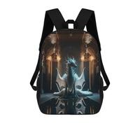 sinyumoney Dragon in Gothic Hall Sacs À Dos Scolaires Pour Garçons Et Filles, Sacs À Dos Décontractés Pour Le Sport, Sacs À Dos De Grande Capacité Pour L'école Primaire 17inch