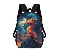 sinyumoney Dragon in The Cosmos Sac À Dos Scolaire Imprimé En 3D Pour Garçons Et Filles, Sac À Dos Pour Ordinateur Portable Pour Enfants/étudiants/adultes 17inch