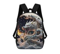 sinyumoney Dragon Moon Mythology Sacs À Dos Décontractés Pour Enfants, Sacs D'école Pour Adolescents, Filles Et Garçons, Sacs À Dos Pour Livres 17inch