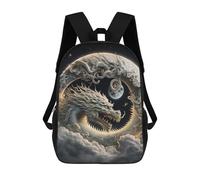 sinyumoney Dragon Moon Sky Art -2 Sac À Dos Imprimé 3D Pour Enfants, Sac À Dos Léger Pour Écoliers Et Écoliers, Sac À Goûter Pour La Crèche 17inch