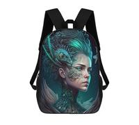 sinyumoney Dragon Queen's Enchanted Portrait Sac À Dos Scolaire Enfant Tendance Et Décontracté, Sac À Dos Imprimé En 3D Pour Garçon, Grand Sac À Dos 17inch