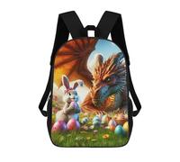 sinyumoney Dragons Easter Encounter Sac À Dos Enfant Tendance Et Amusant, Sac À Dos Pour Garçons Et Adolescents, Sac D'école Imprimé En 3D Pour Garçons 17inch
