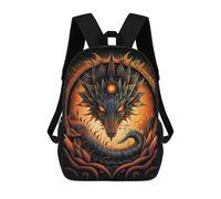 sinyumoney Dragon's Fiery Majesty Sacs À Dos Décontractés Pour Enfants, Sacs D'école Pour Adolescents, Filles Et Garçons, Sacs À Dos Pour Livres 17inch